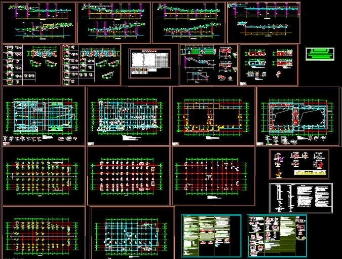 清远钢结构报告厅图纸