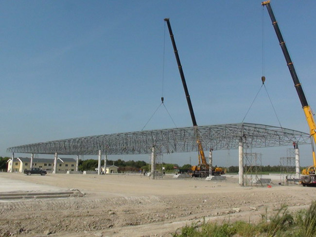 清远收费站网架工程